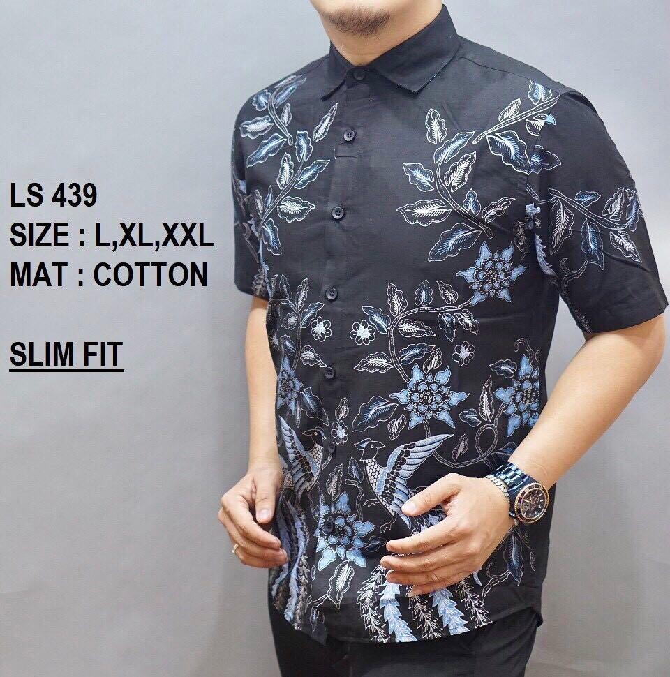 slim fit batik shirt