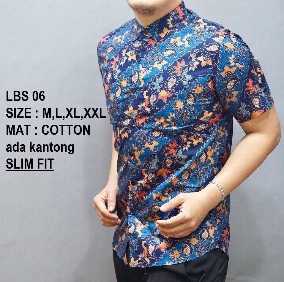 slim fit batik shirt