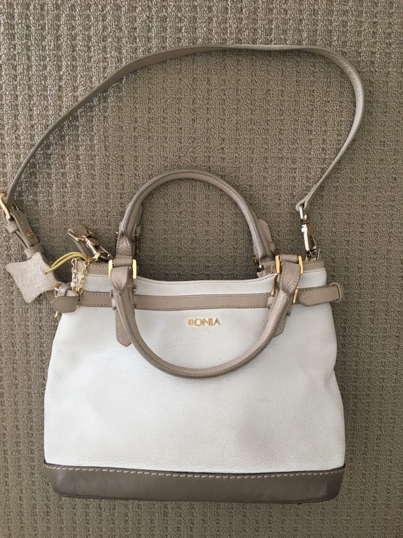 bonia full leather handbag