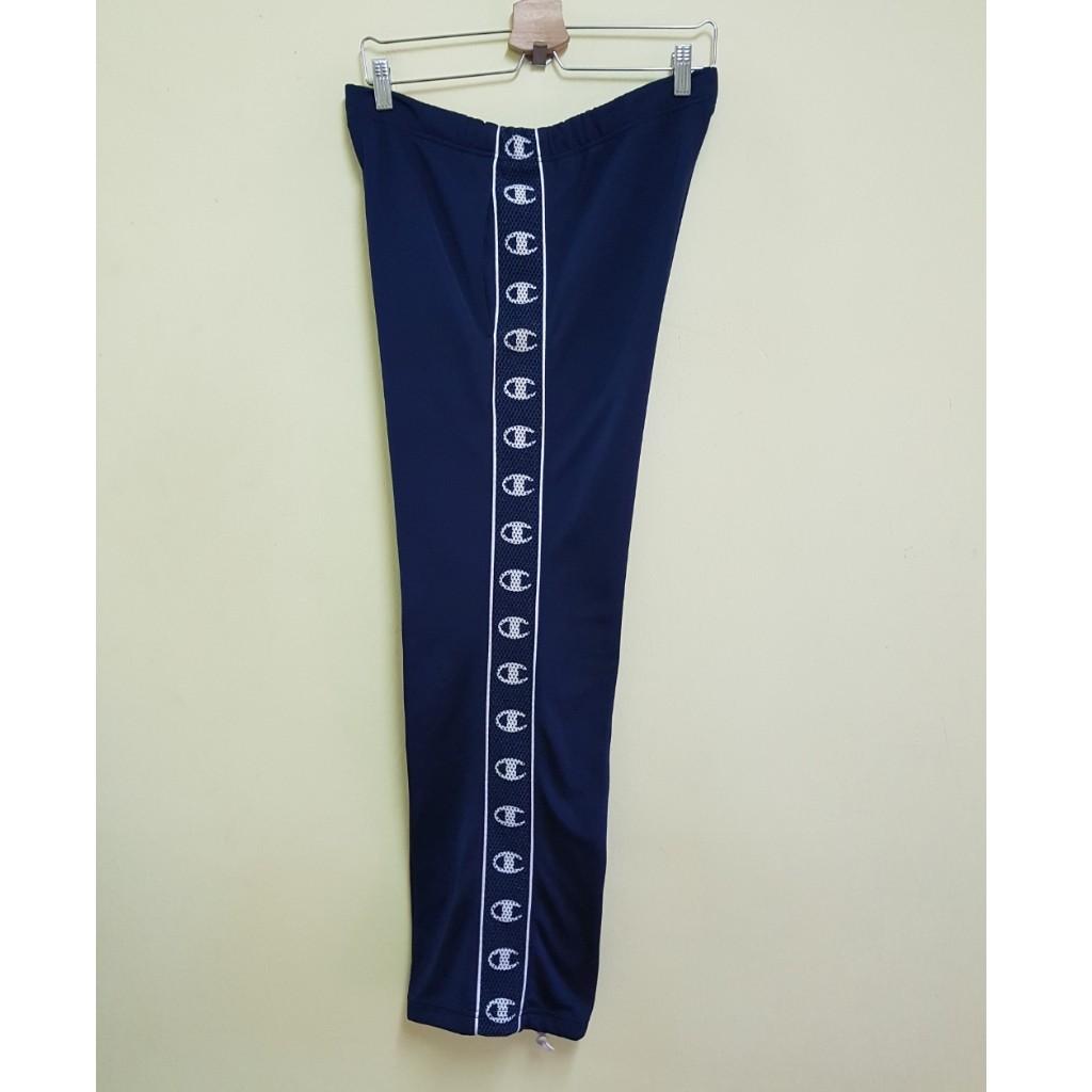 champion side tape track pants