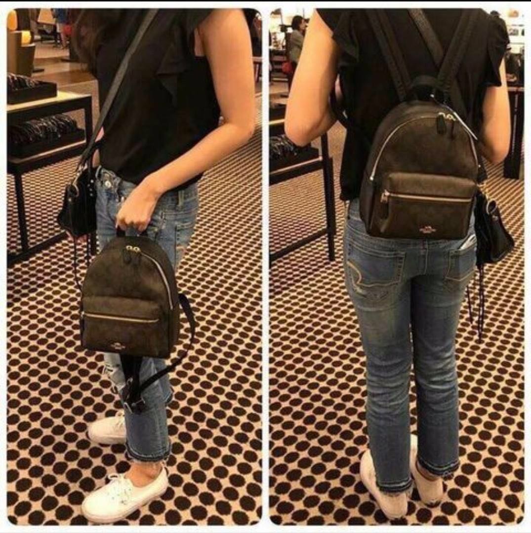 Coach mini charlie signature new arrivals backpack