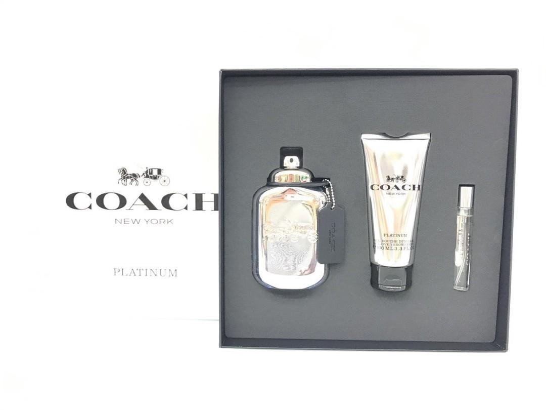 Coach Platinum Perfume for Man Original Gift Set 3in1 Beauty