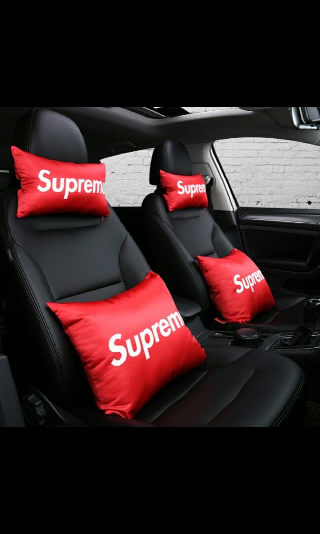 SUPREME Car Headrest Neckrest Backrest Pillow Car