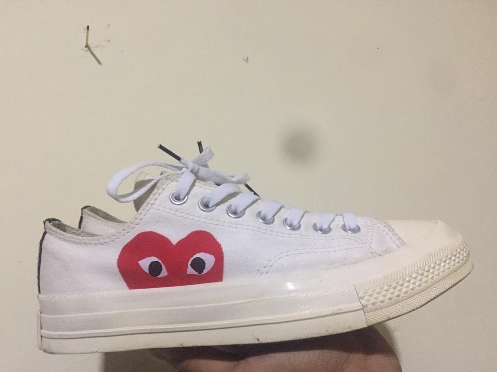 converse x cdg size