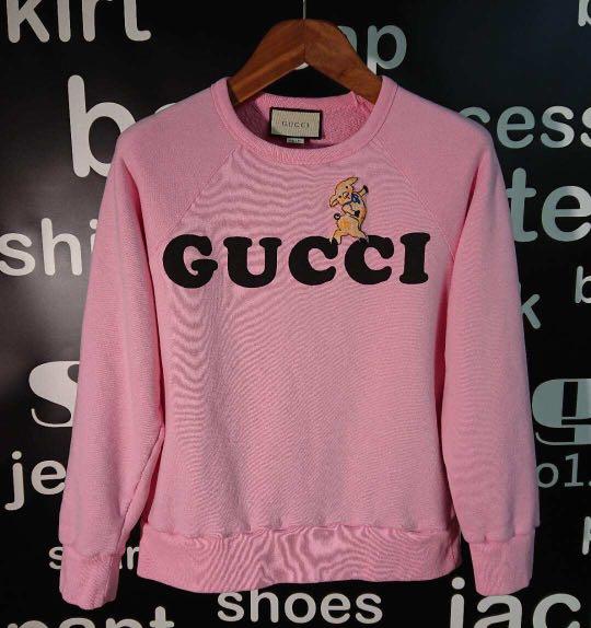 gucci pink pig sweatshirt
