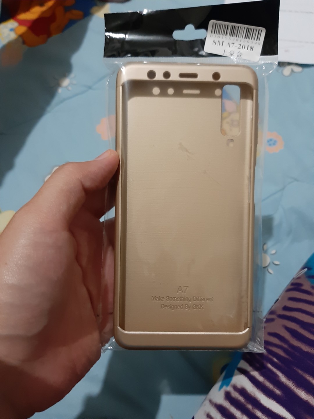 Hard Case Samsung A7 2018 3 Kameraaaa Newwww Warna Gold Telepon