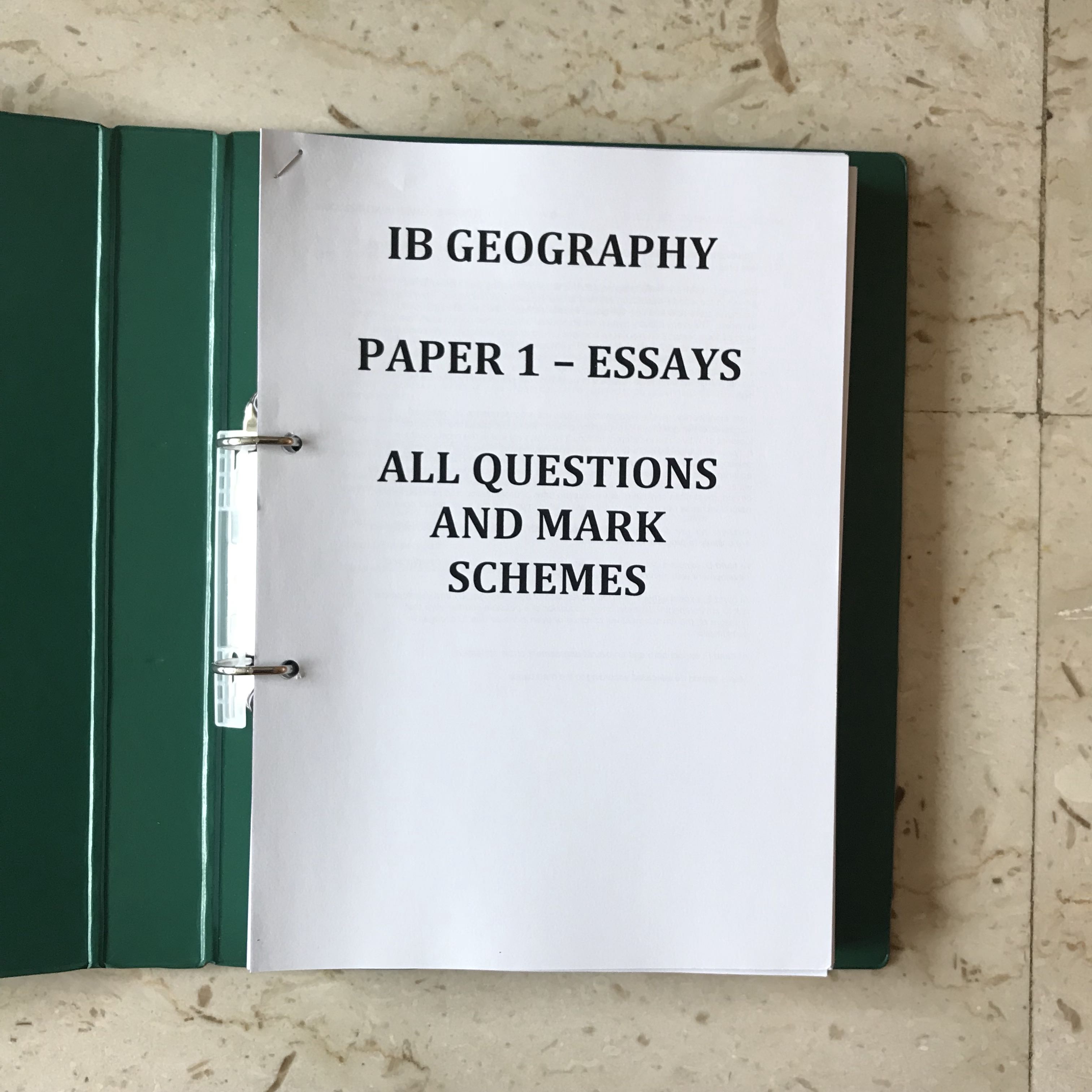 IB Geography HL/SL Past Papers and Mark Schemes, Hobbies & Toys, Books