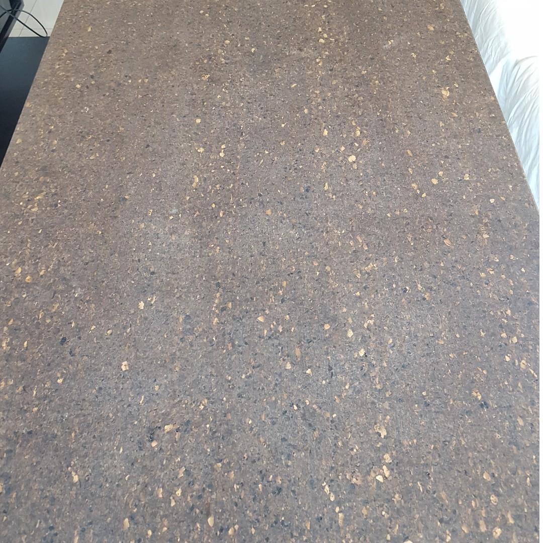 IKEA SINNERLIG CORK TABLE TOP WITH LERBERG TRESTLE, Furniture & Home