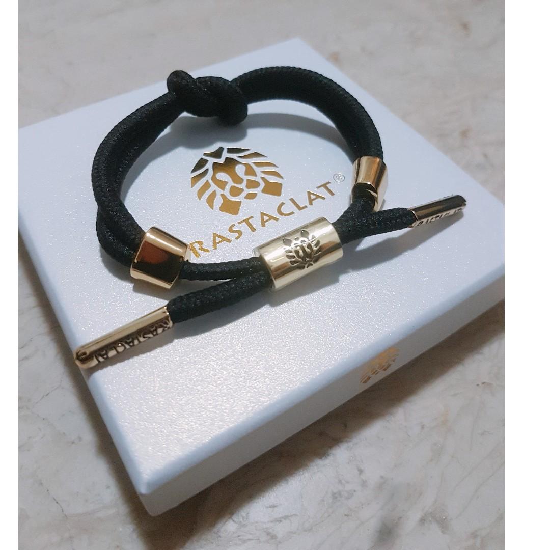 Instocks Rastaclat Knotaclat Jet Black Bracelet Men s Fashion