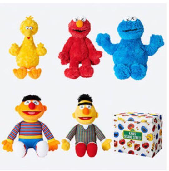 sesame street plush toy set