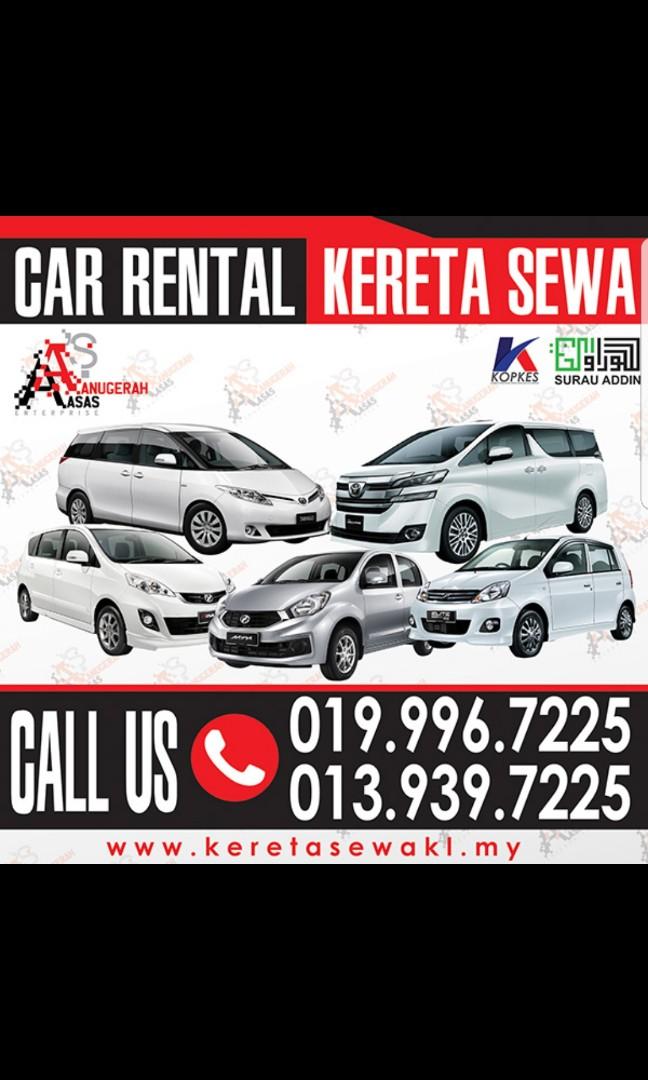 Kereta Sewa Shah Alam Www Keretasewakl My Call Now 0199967225 Cars Vehicle Rentals On Carousell