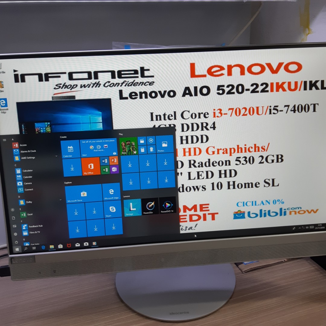 Lenovo Aio 520 I3 Bisa Di Cicil 3menit Free 1x Cicilan Serba Serbi Others Di Carousell