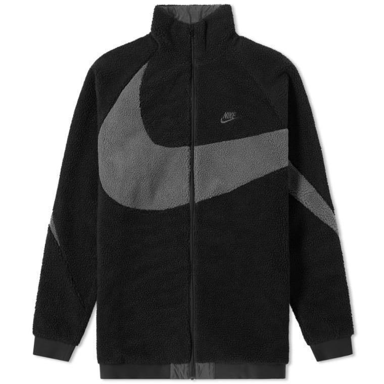 Reversible swoosh jacket full zip top