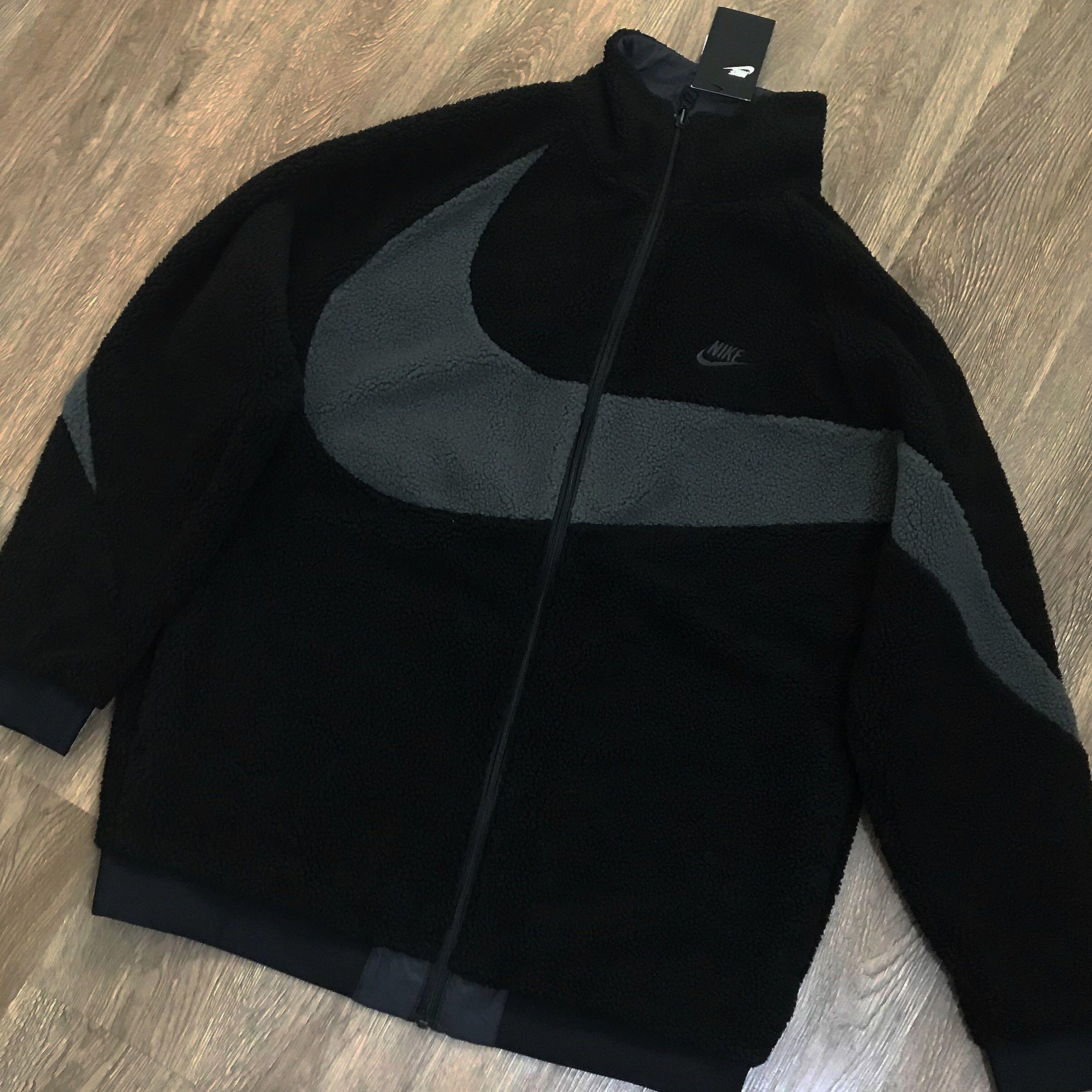 reversible swoosh full zip jacket