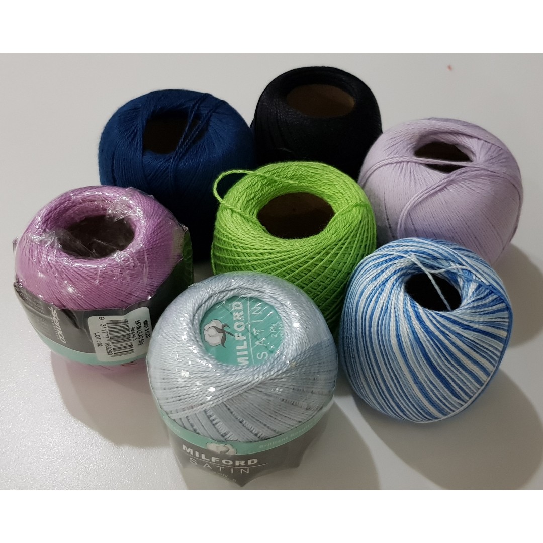 Milford Satin 2 Ply / 3 Ply Knitting Yarns, Hobbies & Toys, Stationery