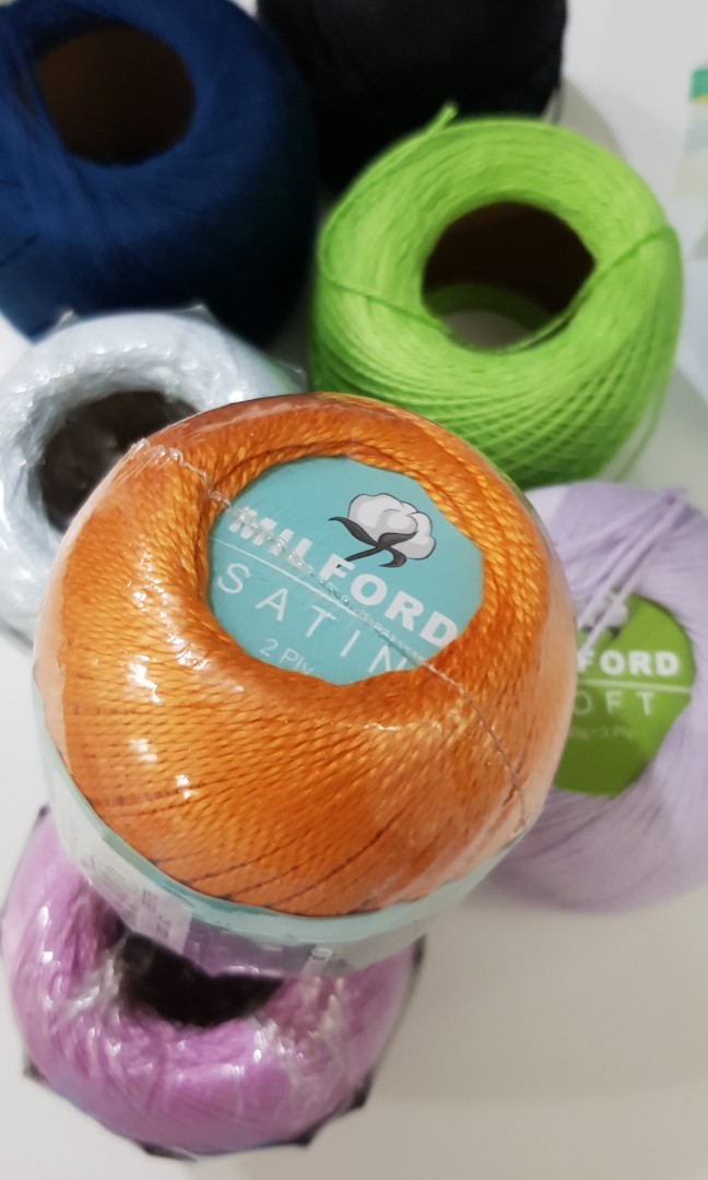 Milford Satin 2 Ply / 3 Ply Knitting Yarns, Hobbies & Toys, Stationery
