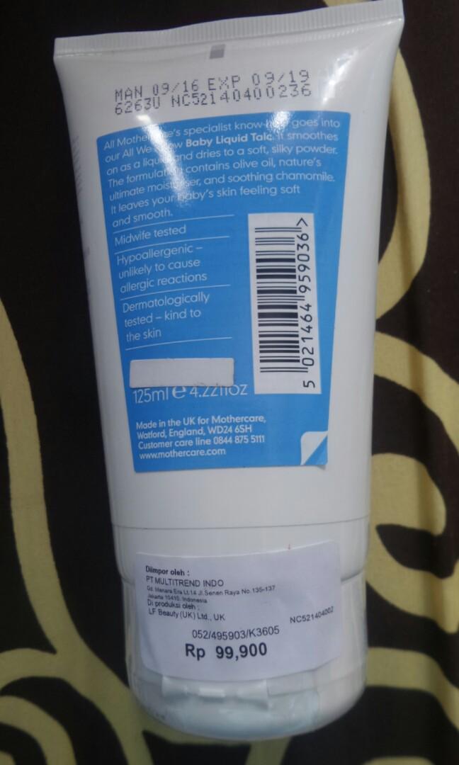 Reprice Mothercare Awk Baby Liquid Talc Babies Kids Others On Carousell
