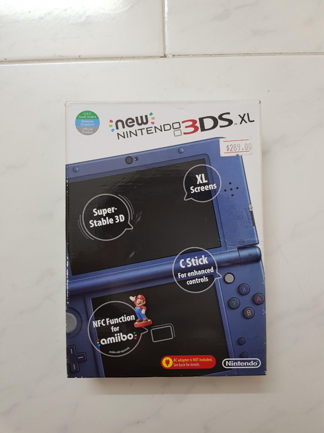 New Nintendo 3 Ds Xl Metallic Blue New 3ds XL (Metallic Blue), Video Gaming, Video Game Consoles, Nintendo