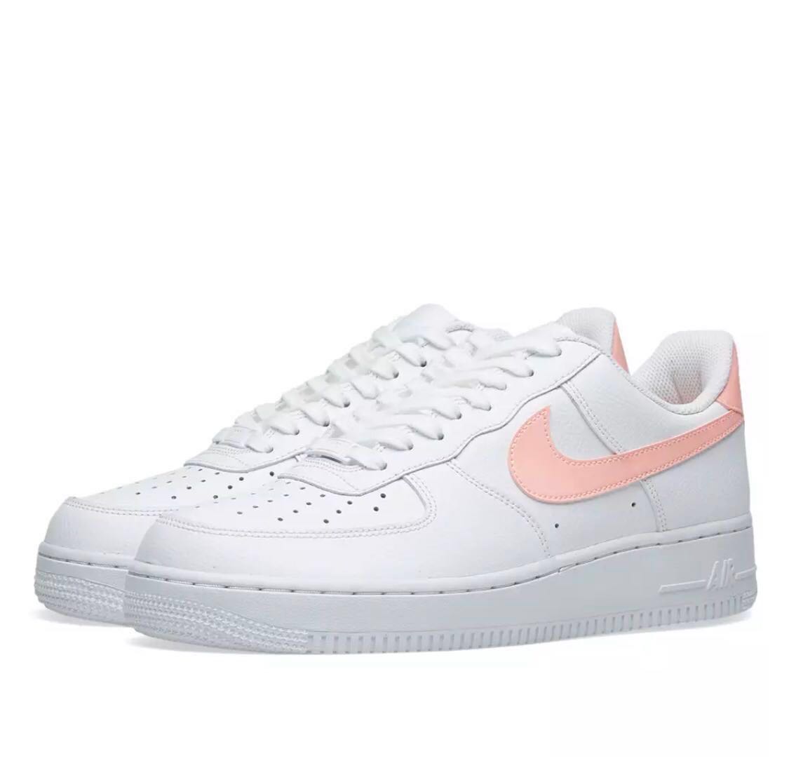nike air force 1 07 trainers white oracle pink white