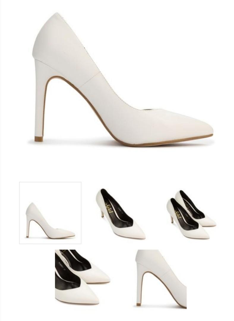 Pumps White color Size 8 / 3.5 inches 