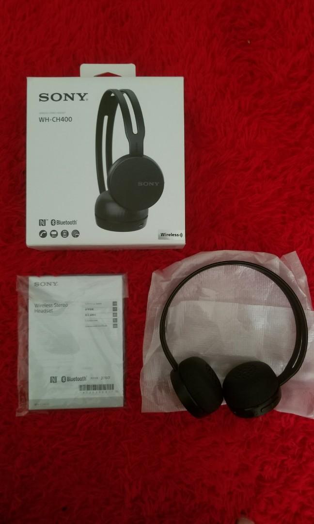 Sony WHCH400 Wireless OnEar Headphones Black, Audio, Headphones & Headsets on Carousell