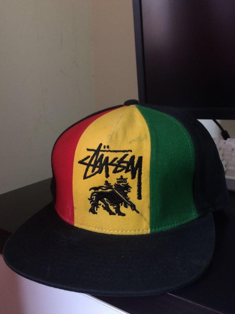 Stussy Rasta Lion Snapback, Men's 