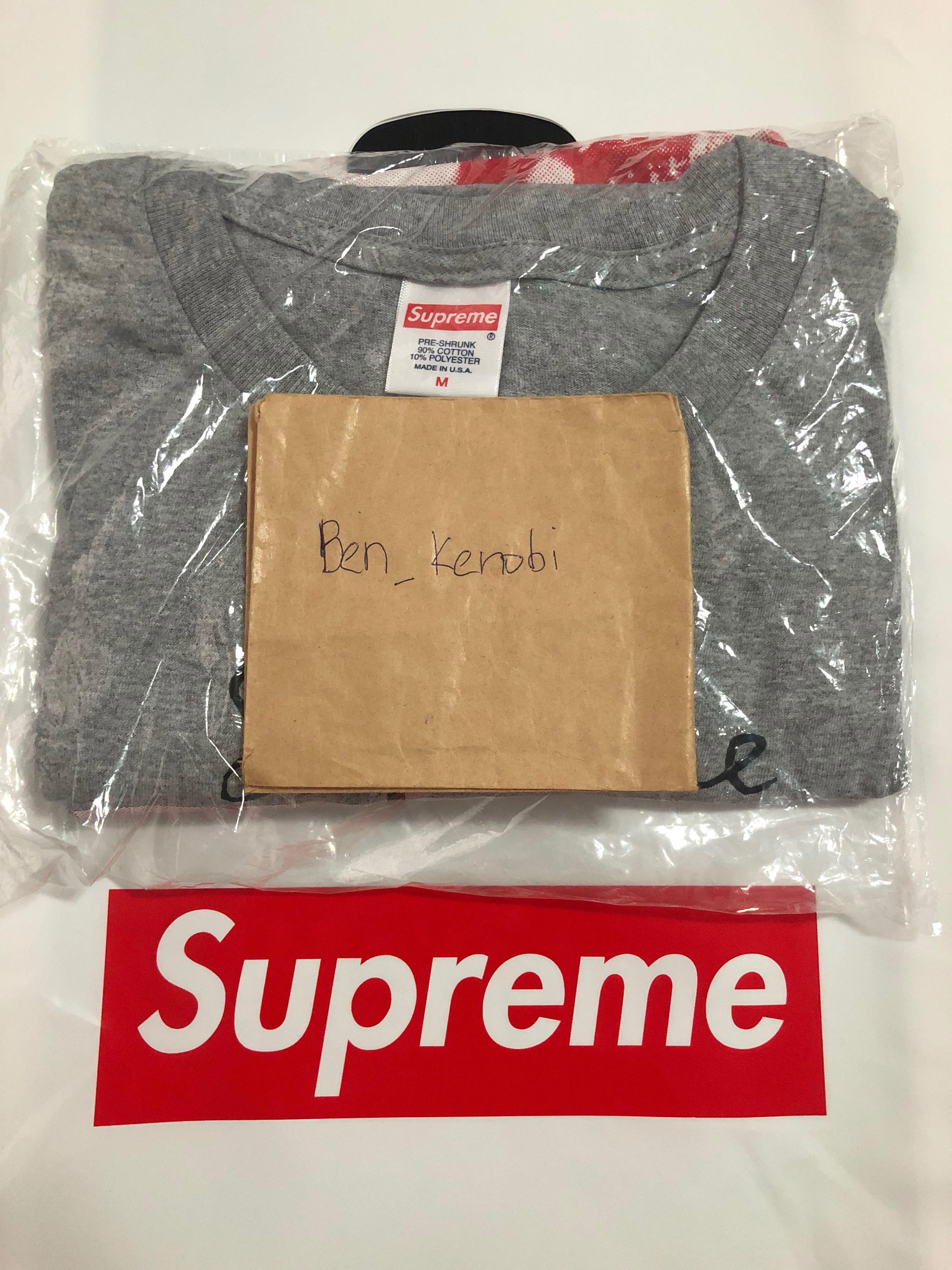 Supreme madonna tee grey sale