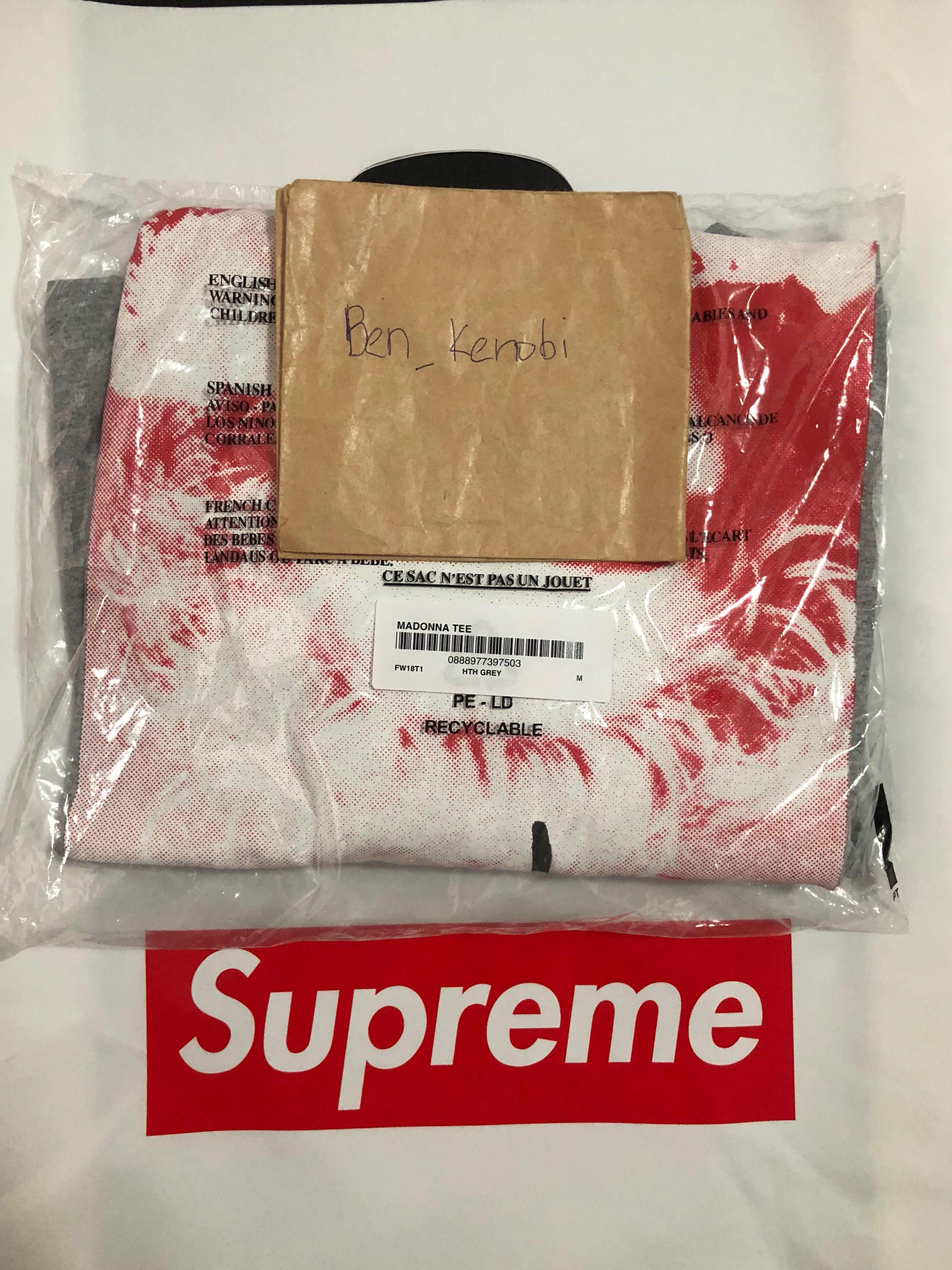 Supreme madonna tee grey cheap