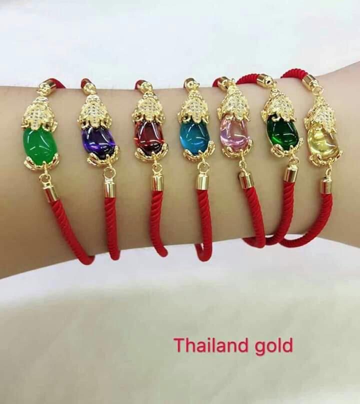 Amazoncom 50 Pcs SAI SIN Yellow Bracelet Buddhist Buddha Thai Wristband  Lucky Wealth Holy