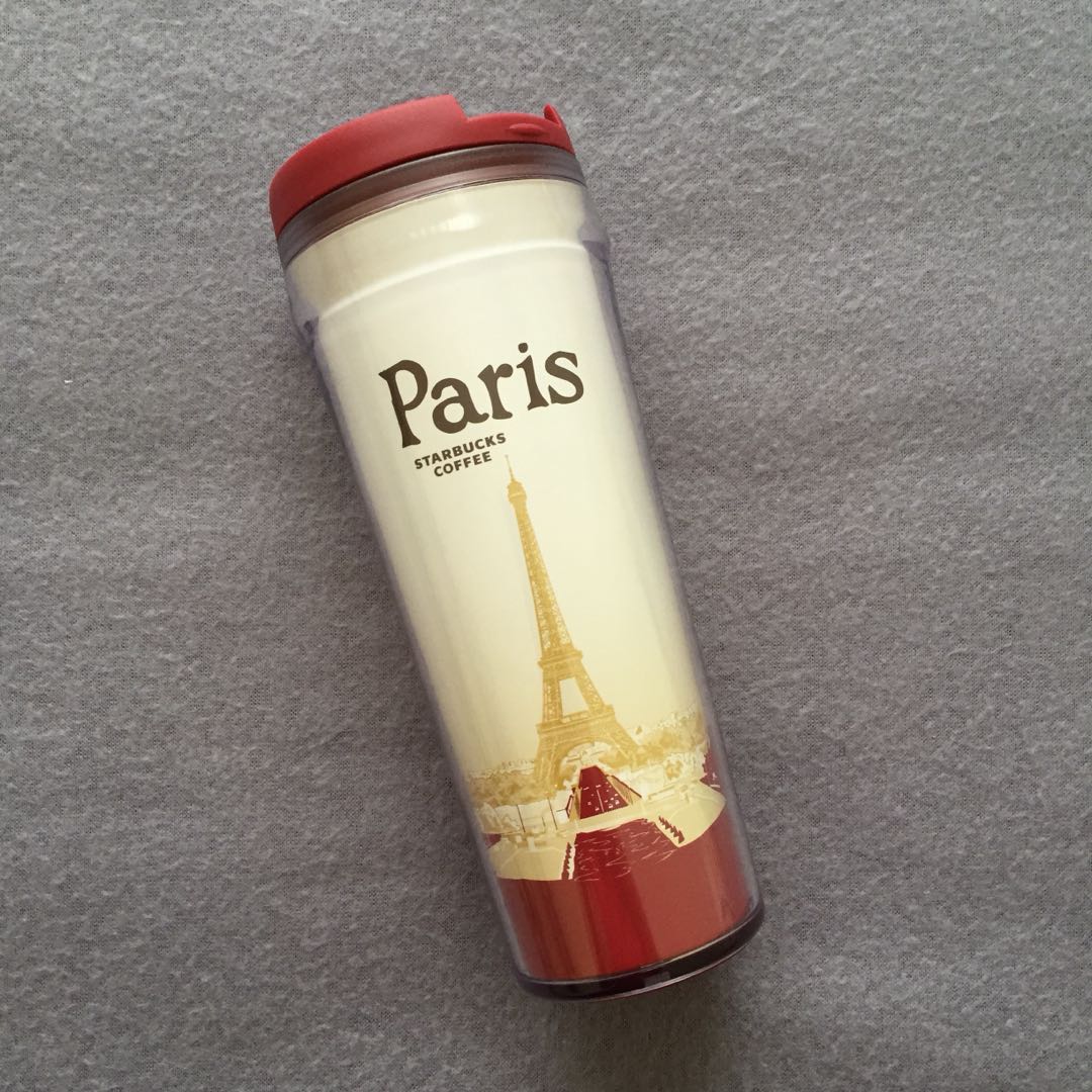 Tumbler/Botol Minum Starbucks Paris (100 BARU), Kitchen & Appliances di Carousell