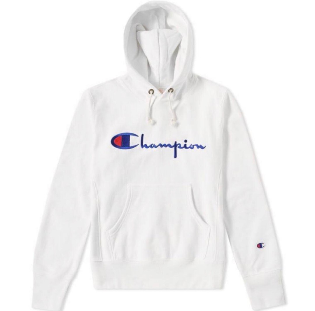 champion hoodie white xs