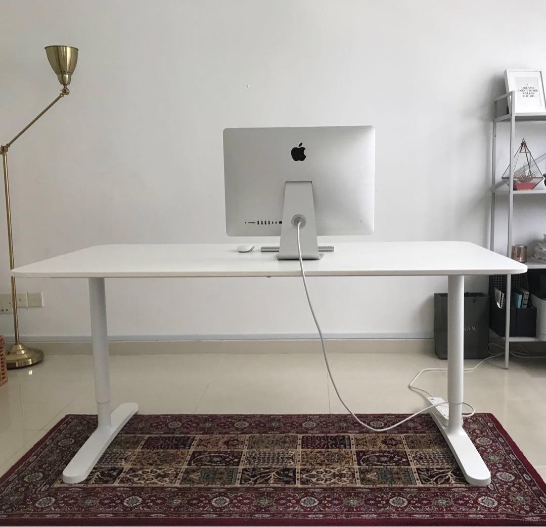 Bekant white deals desk
