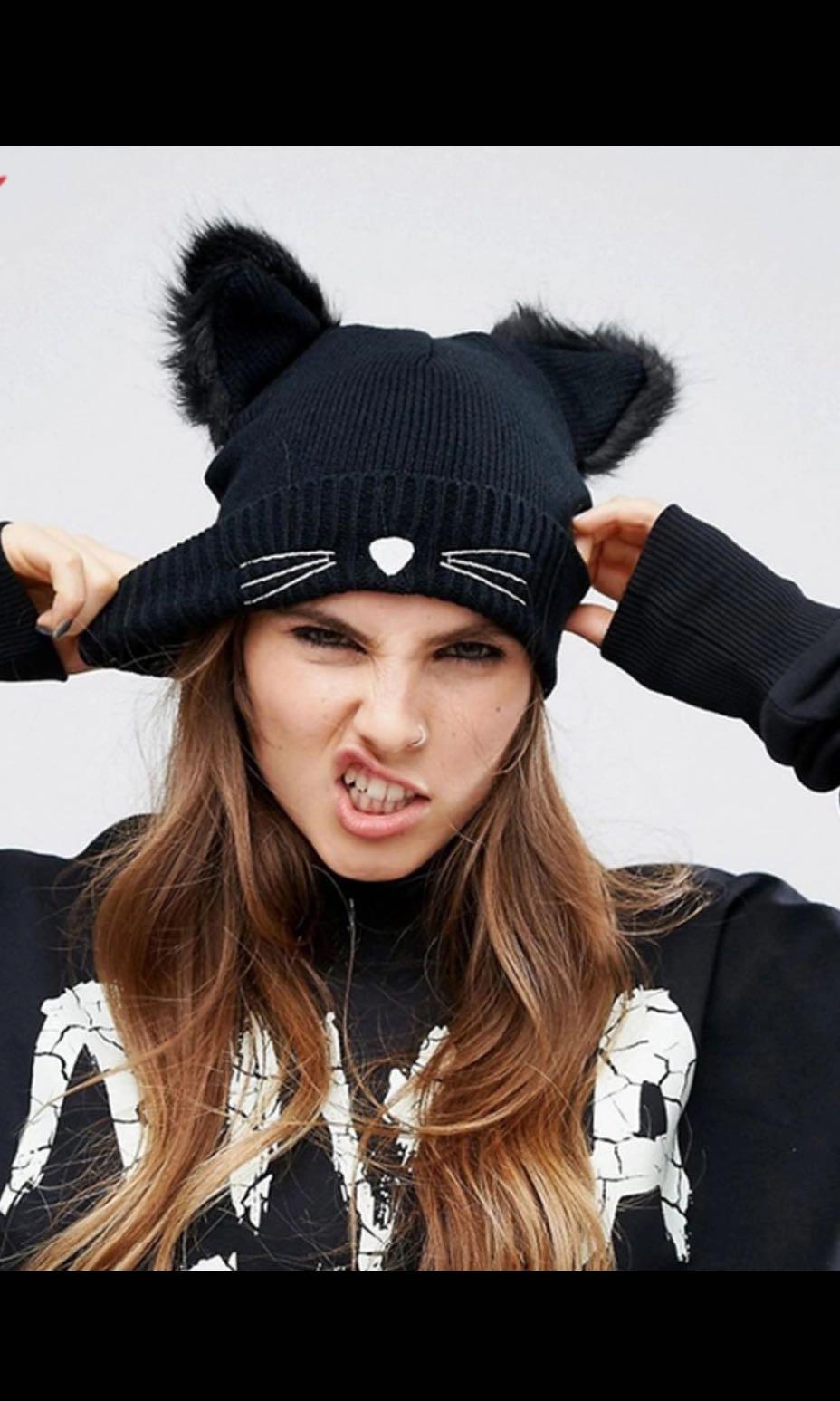 Women Beanies Cat Cute Hat Cap Women s Fashion Watches