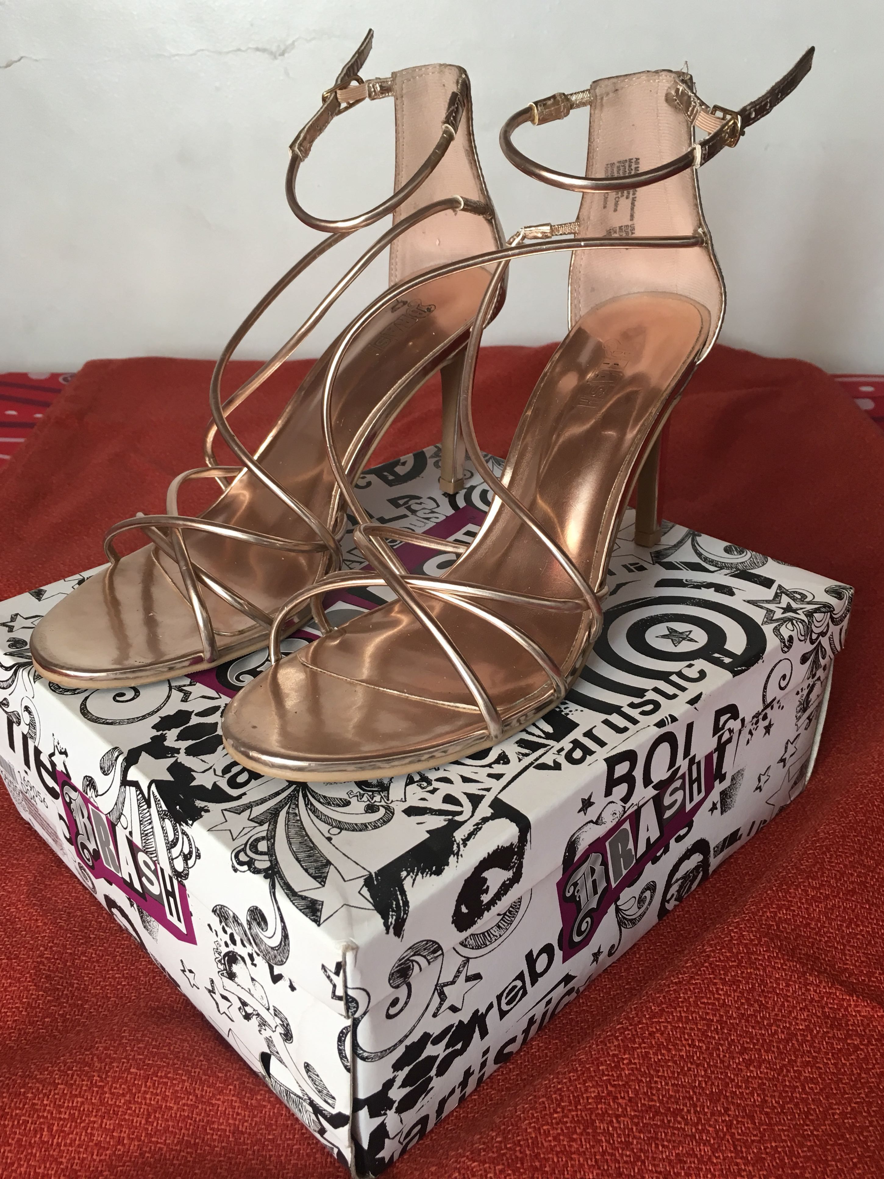Brash gold heels 2025