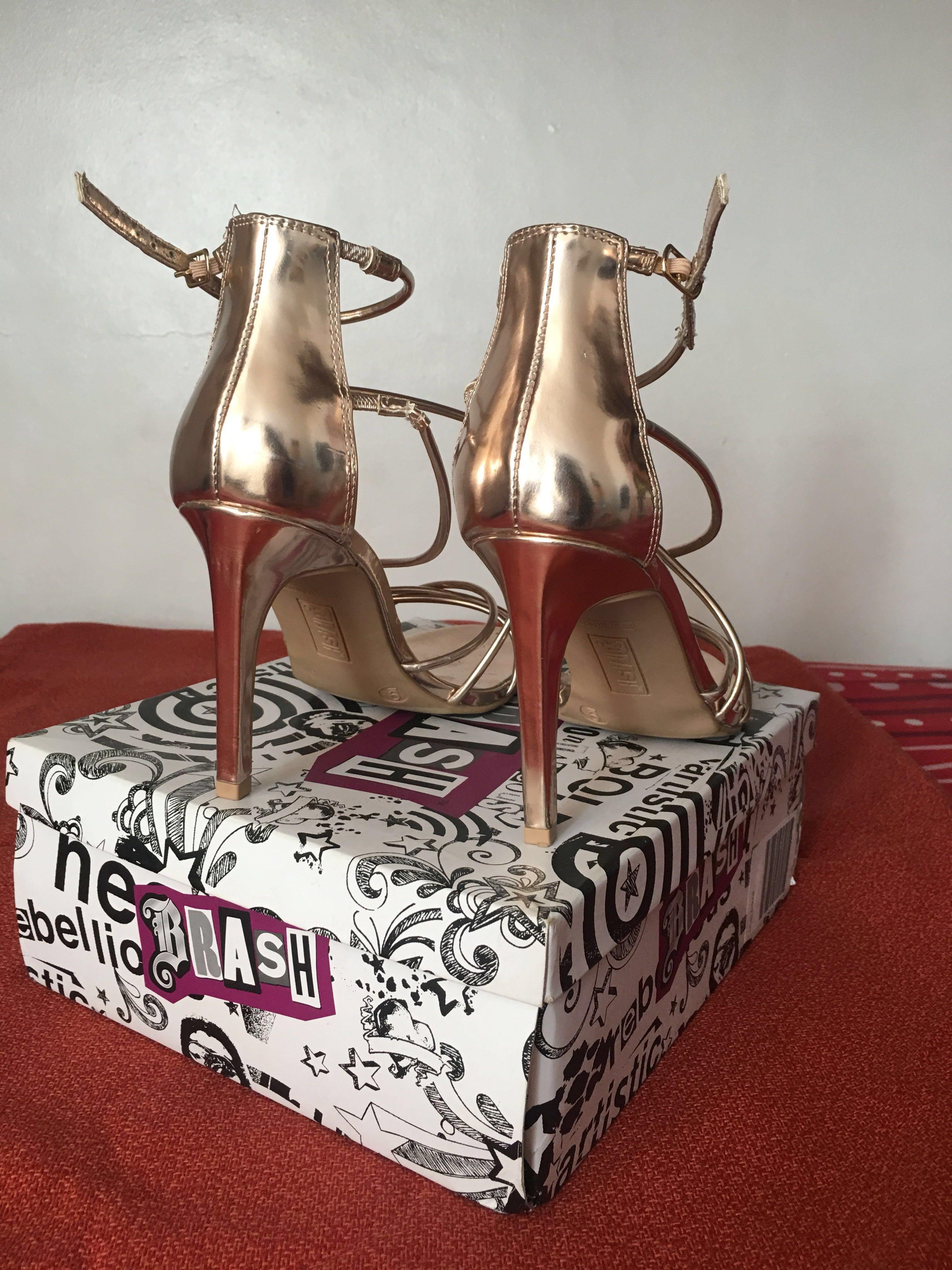 Brash gold heels sale