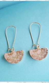 Anting marble pink