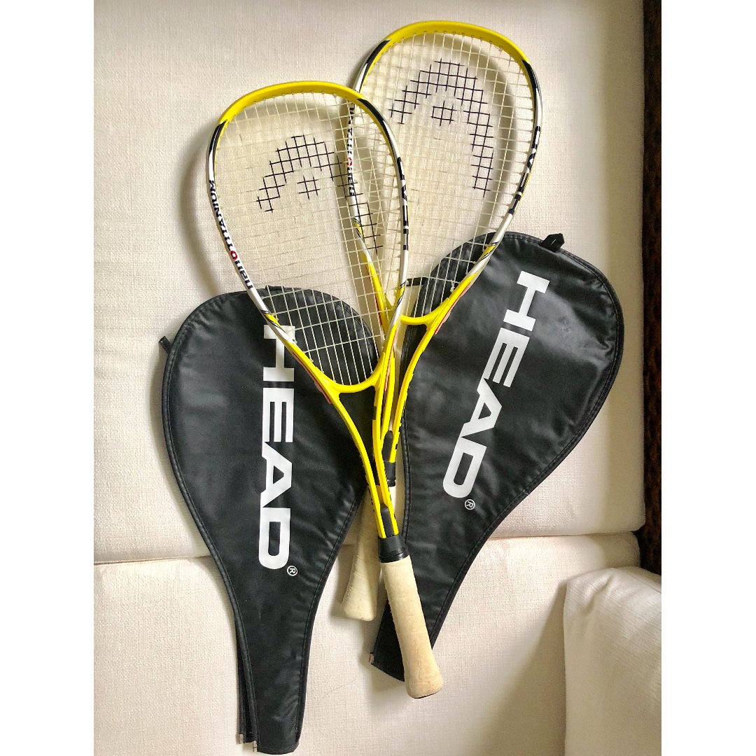 Pair of HEAD Squash Racquets, Sports Equipment, Sports & Games, Racket