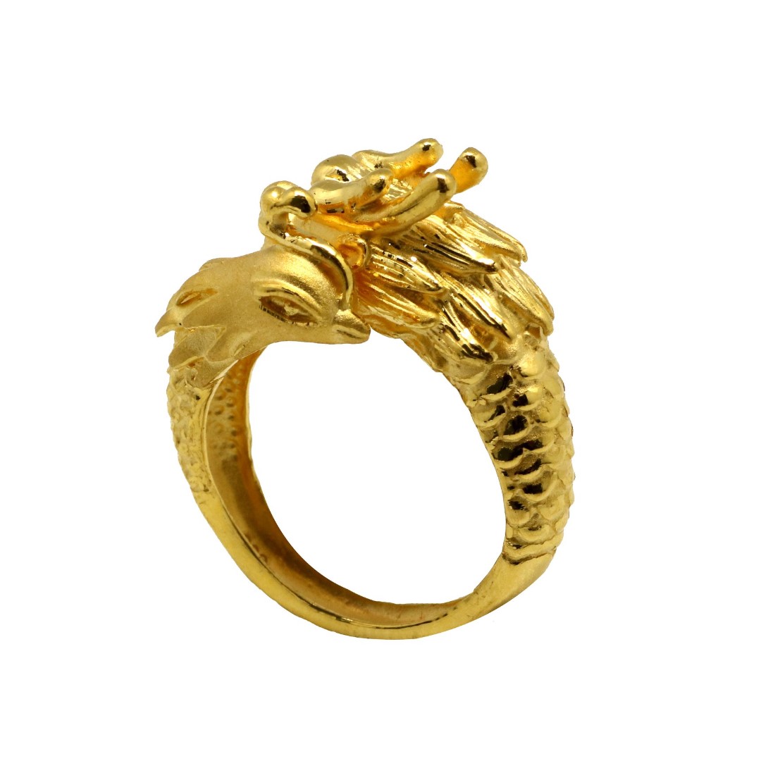 Gold Ring (999 Pure Gold Dragon & Phoenix), Luxury, Accessories, Others ...