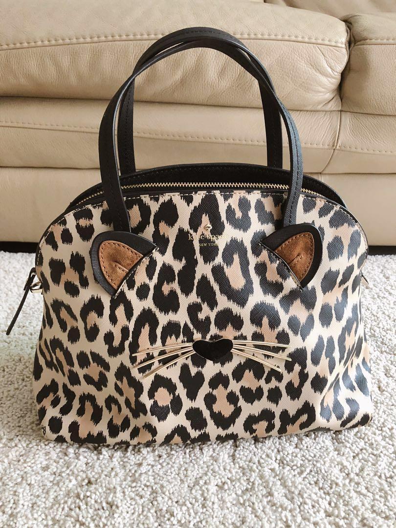 satchel leopard print bag