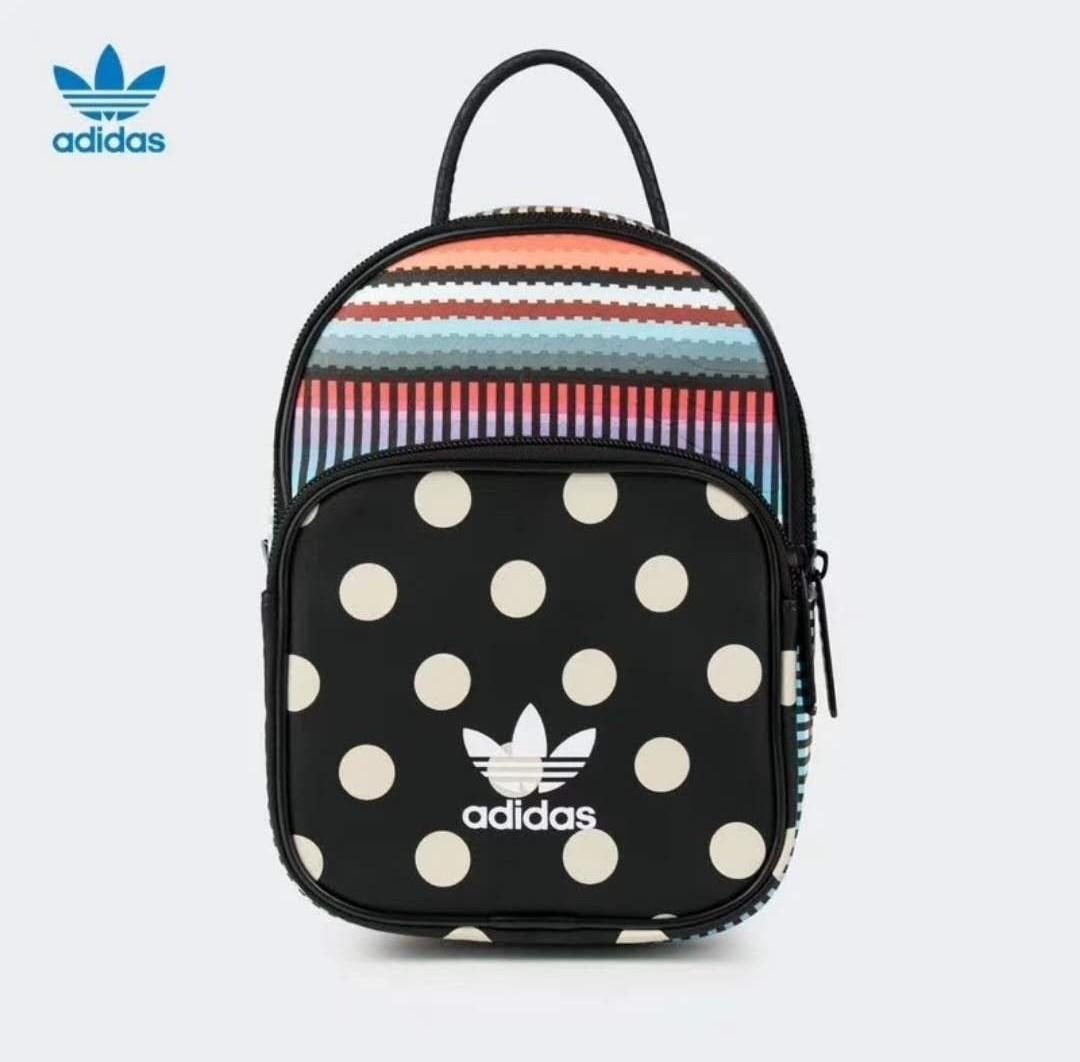 Adidas Casual Backpack Retro Travel School Bag Pattern Print