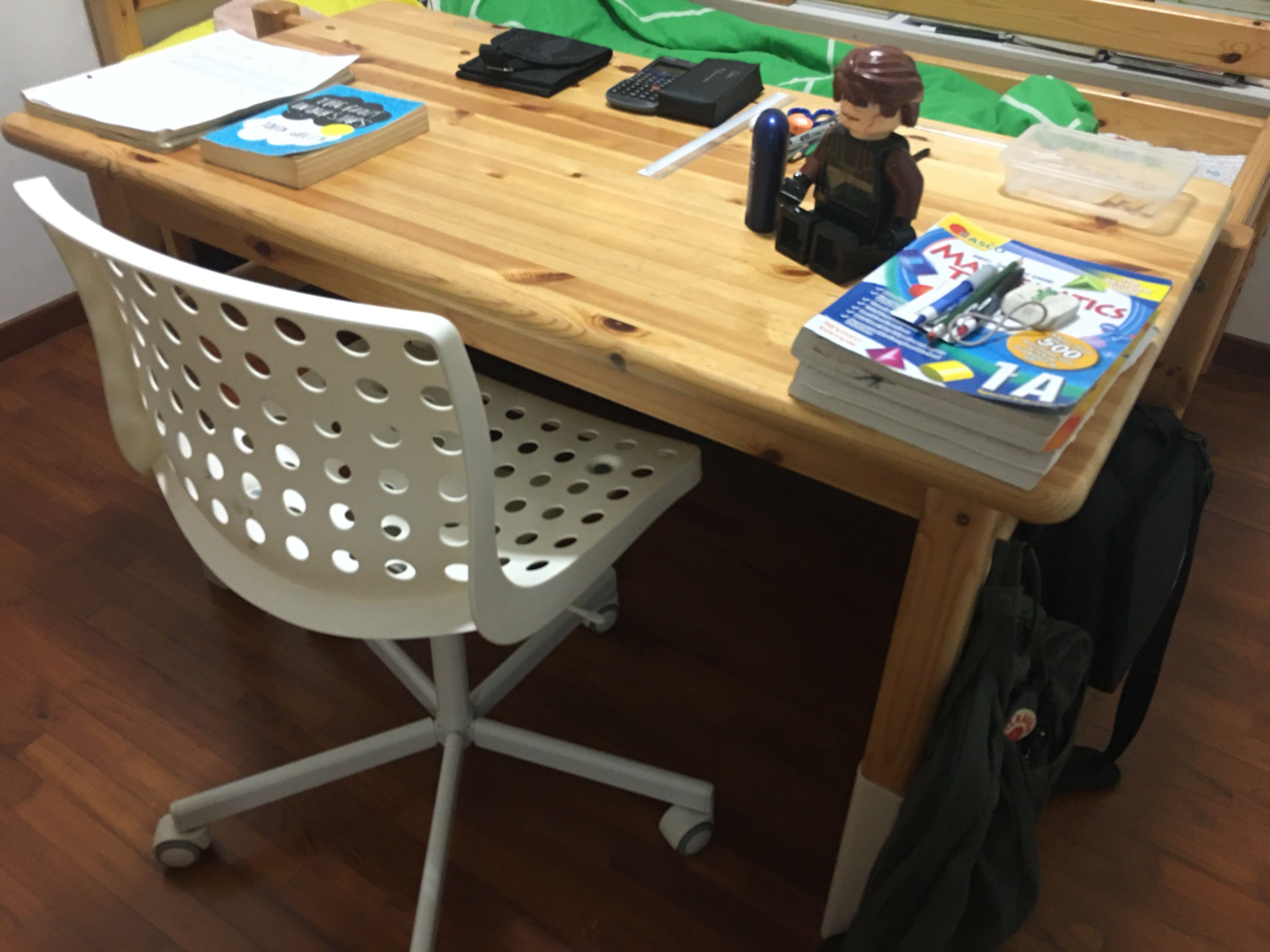 Adjustable Desk Flexa Denmark Brand With Ikea Chair Furniture