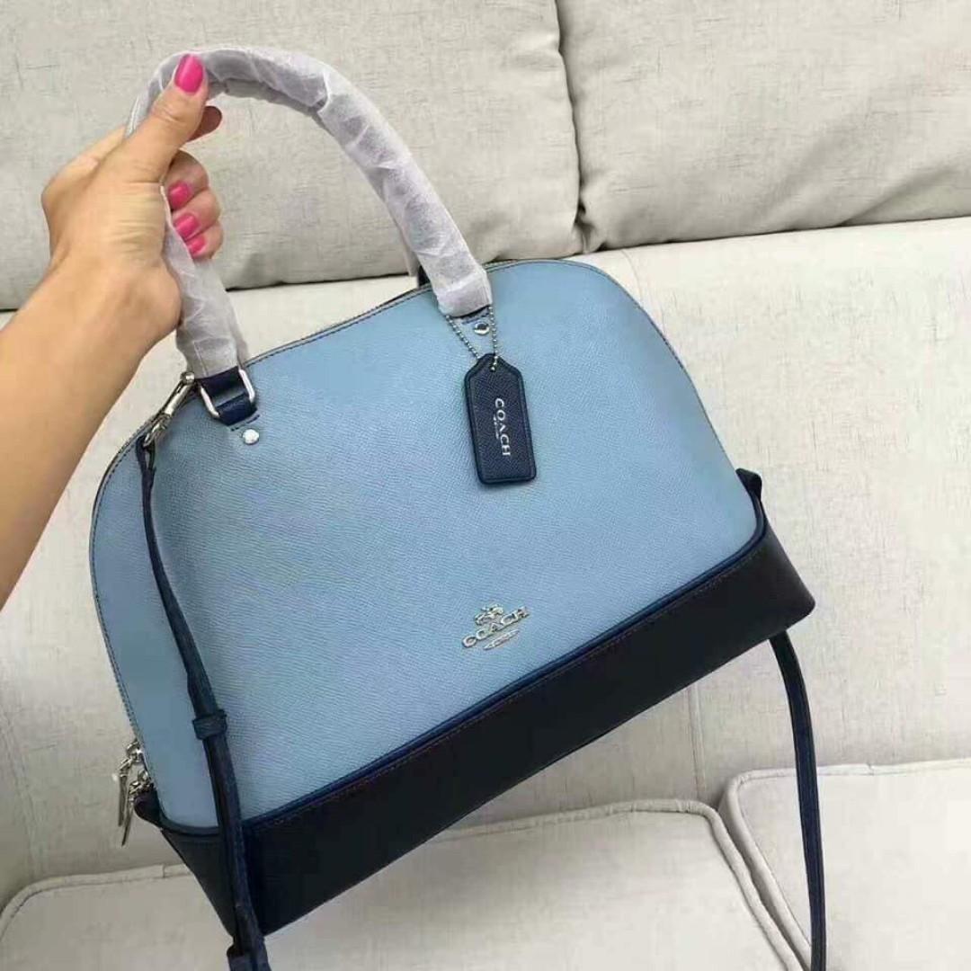 AUTHENTIC COACH LARGE SIERRA SATCHEL BAG CROSSBODY SIGNATURE CANVAS,  Women's Fashion, Bags & Wallets, Tote Bags on Carousell