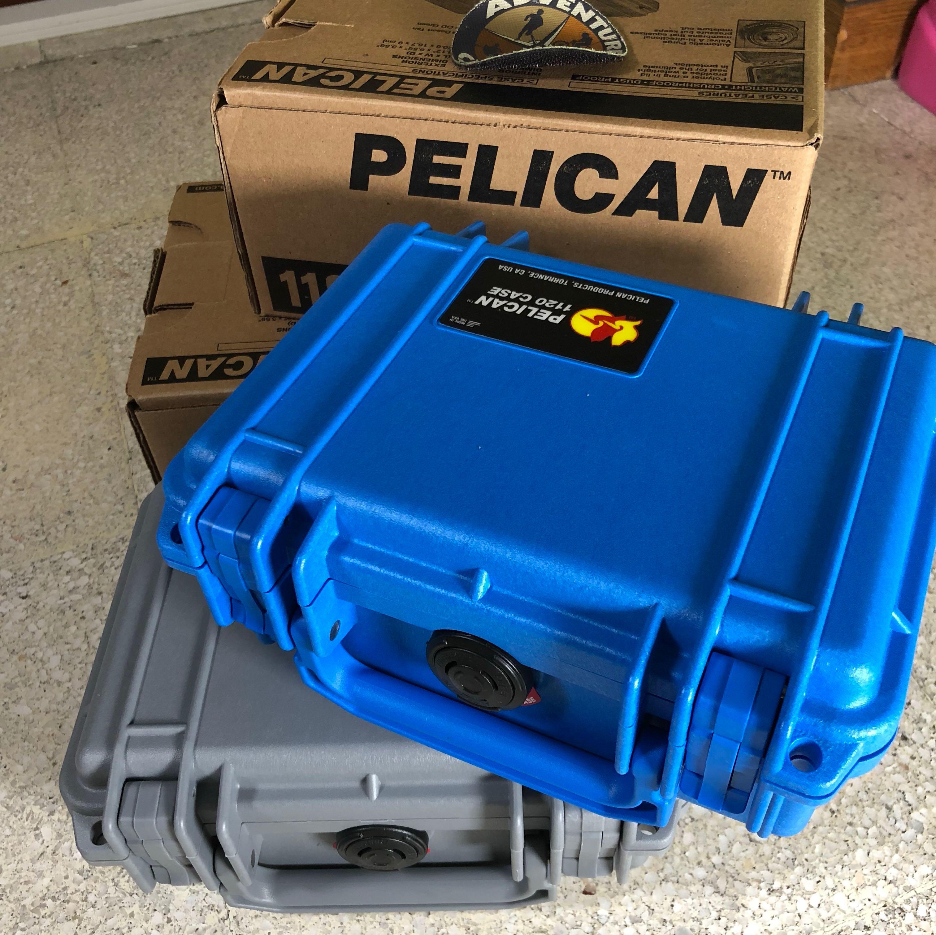 BN Pelican 1120 black, silver or blue with foam in box , Sports 