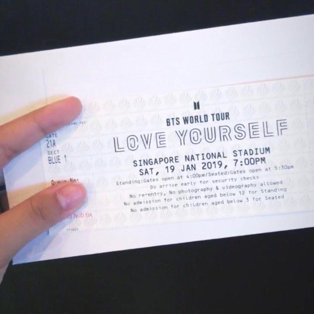 Bts Singapore Concert Ticket Tickets Vouchers Event Tickets On Carousell