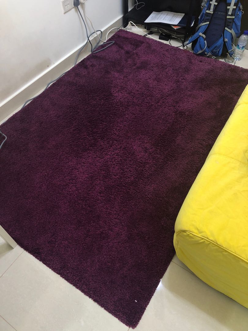 Dark Purple Carpet Rug Adum From Ikea, Ikea Purple Rug