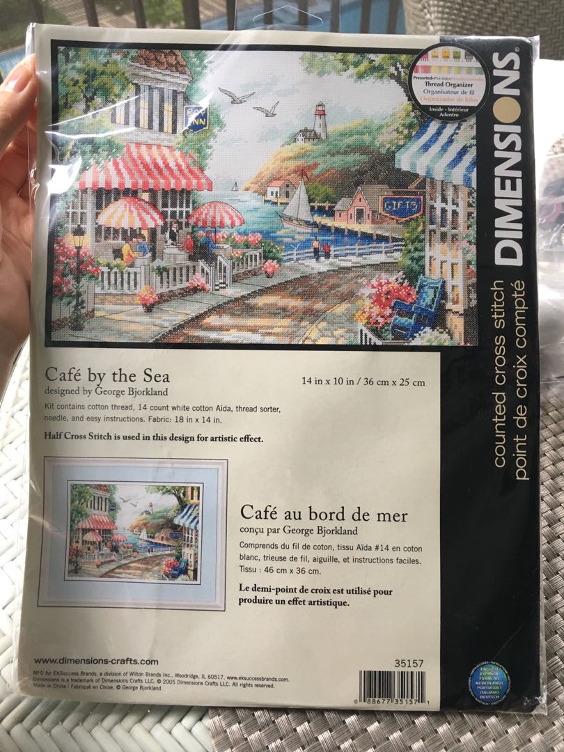 Dimensions Cross Stitch Kit Cafe By The Sea Design Craft Craft Supplies Tools On Carousell