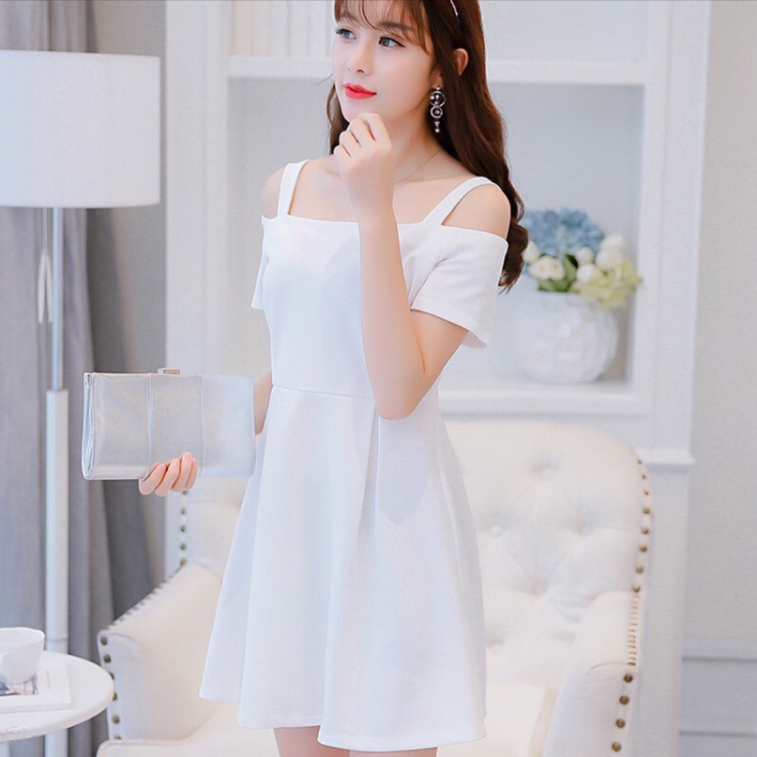 Off shoulder korean outfit best sale