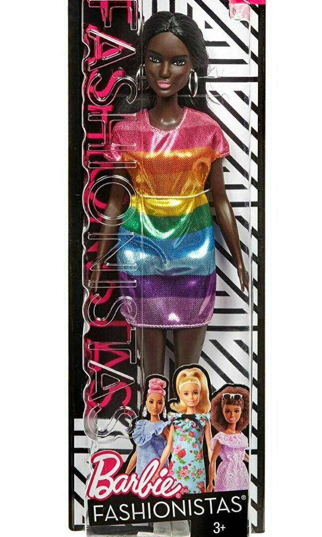 barbie fashionistas rainbow sparkle doll