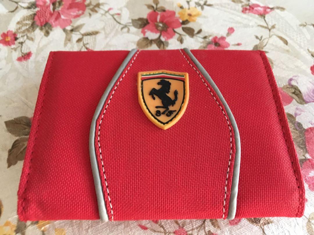 Puma ferrari wallet top red