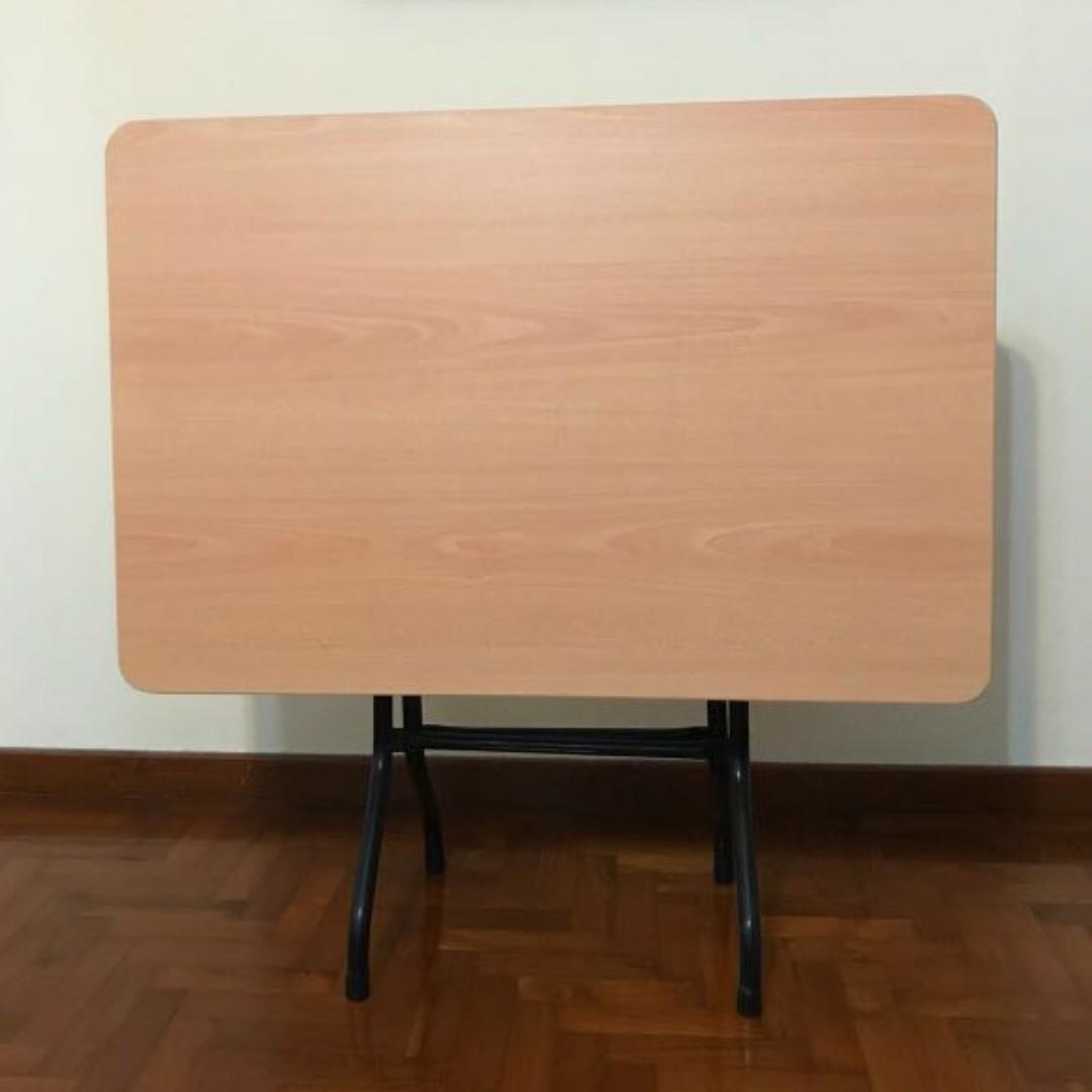 FOLDABLE STUDY/MULTIPURPOSE TABLE (Category: Tables & Sets) located in Singapore. Submitted by dreamwerks (Listing ID 200792041, Image 1). Description: SELLING IT URGENTLY! -CONDITION : 10/10 - Very convenient - Selling it because i bought it without realizing that there's one similar table in my store room! - USUAL PRICE : $60 -ABLE TO DELIVER TO YOUR LOCATION WITH DELIVER FEE OF $20-.